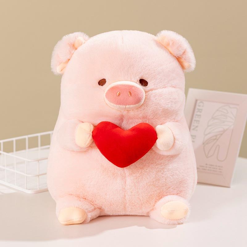 Girl Heart Cute Love Pig Doll Plush Toy Heart Pig Doll Children Accompany Soothing Doll