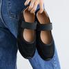 Jisyu Women Soft Leather High Pi Banding Mary Jane Shoes