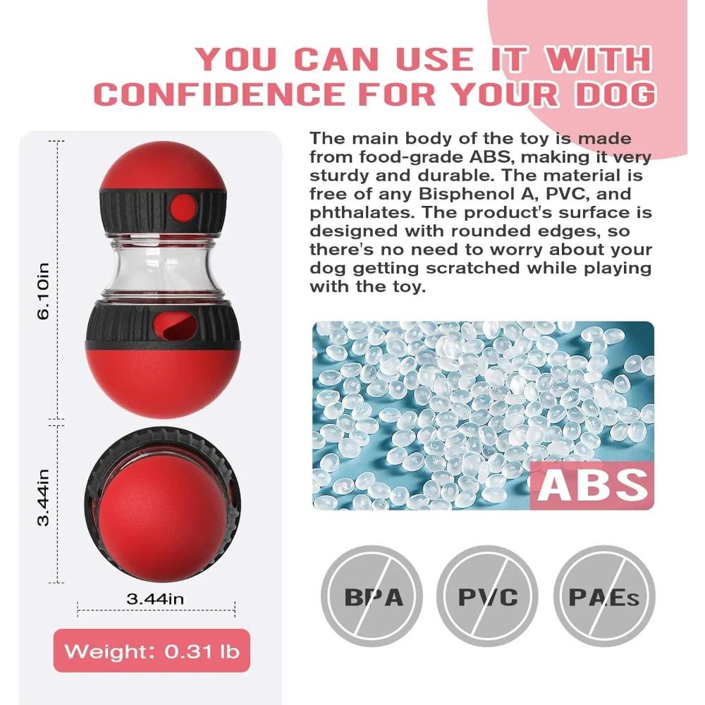 Игрушка-головоломка для собак Эллиптическая дорожка Катание на мяче Повышение интеллекта Дырявая еда Развитие хороших привычек Прочные интерактивные игрушки для домашних животных