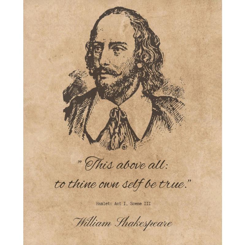 Классические ретро литературные цитаты Цитаты Шекспира Плакат для классной комнаты Холст Картина Настенные принты Картина для комнаты Домашний декор