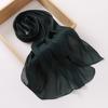 Breathable and Cool Long Scarf Malaysian Shining Imatation Silk Solid Color Scarf Veil Hijab Chiffon Shawl