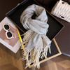 Women Cashmere Imitation Scarf Winter Luxury Brand Warm Scarves for Ladies Plaid Shawls Warm British Style Thicken Man Wrap