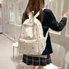 Школьный рюкзак с бантом и принтом, большой вместимости, женский компьютерный рюкзак