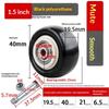 Heavy Duty Replacement Caster Wheels Wear-Resistant 1 Set 1.5/2/2.5/3/4/5 Inch for Kitchen Cabinets Workbench Use