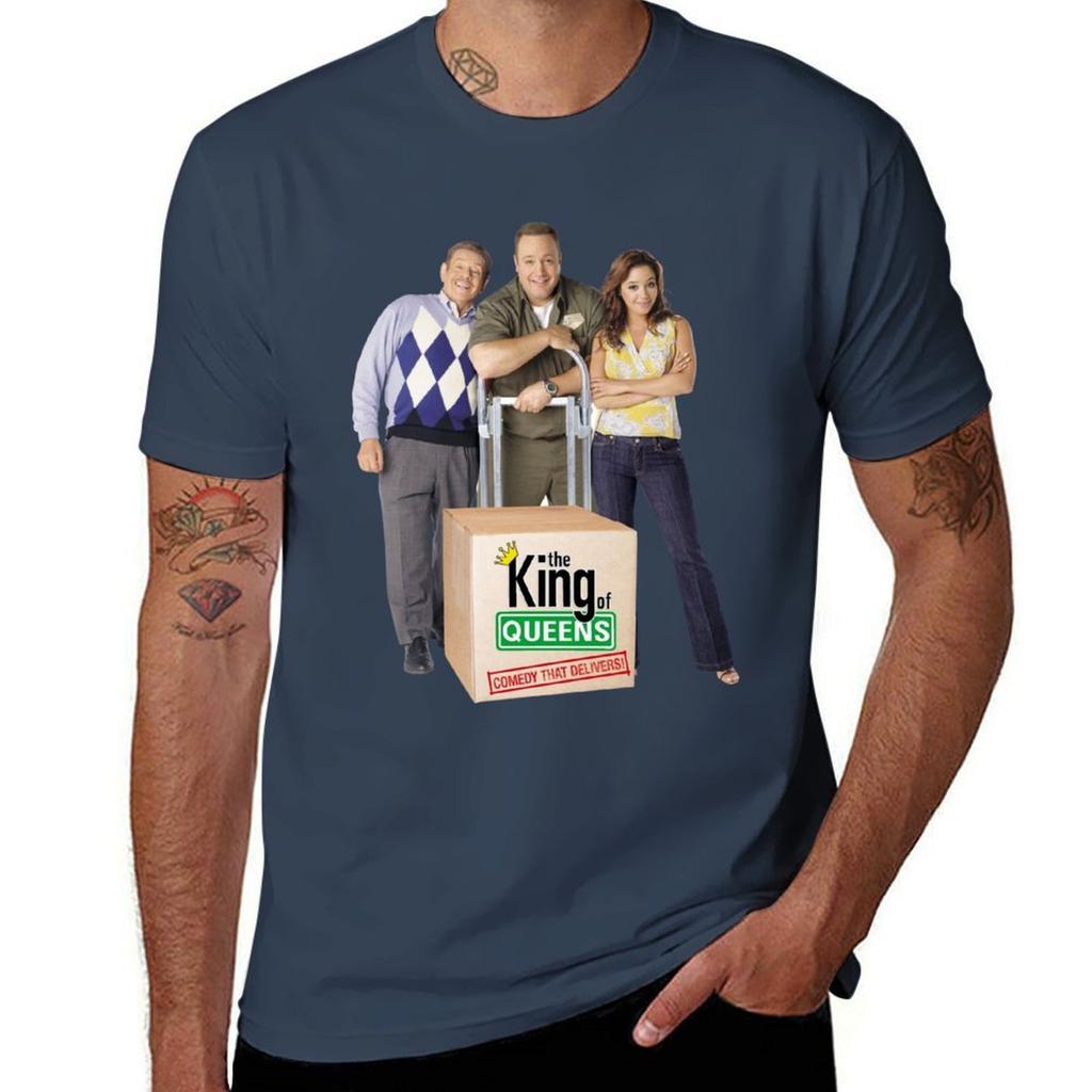 The King of Queens TShirt Simple Solid Color Crew Neck Tee