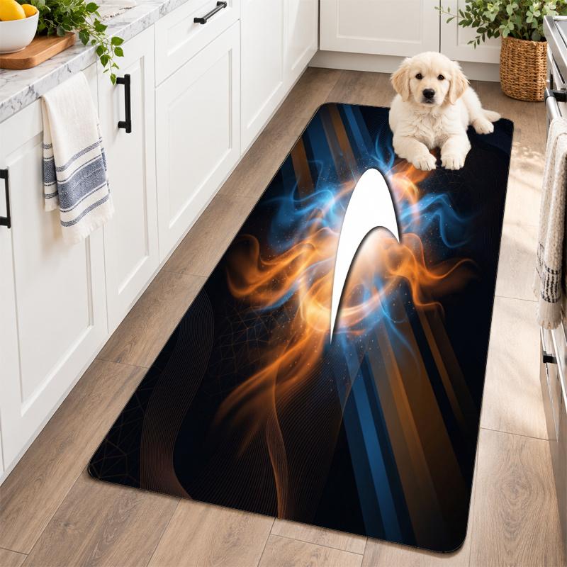 Flannel Kitchen Mat McLaren Soft Area Rug Non Slip Floor Carpet Home Decoration