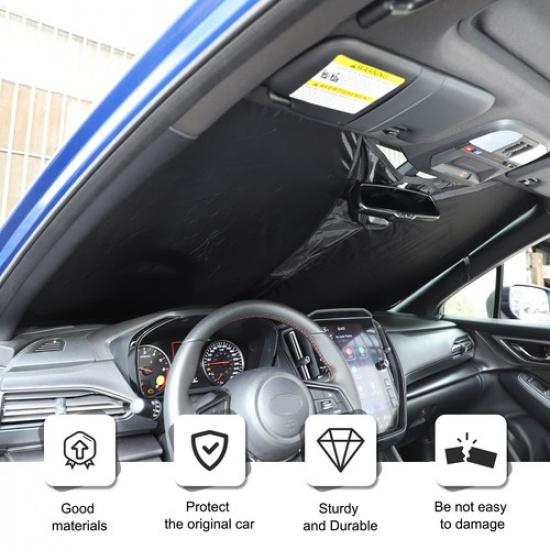 Черный передний автомобильный солнцезащитный козырек на лобовое стекло для Subaru WRX STI VB -25