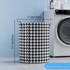 Складная корзина для хранения Nordic Houndstooth с открытым окном, нетканый материал, органайзер для спальни.