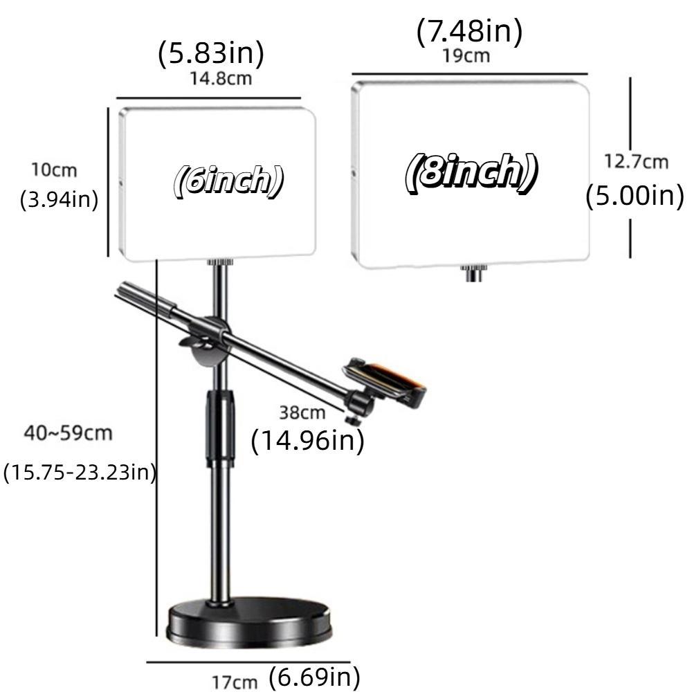 Светодиодный свет для прямой трансляции 360° регулируемый регулируемый дополнительный свет прямая трансляция