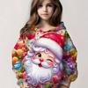 Детская одежда Толстовки с длинным рукавом с 3D-принтом «Рождество» Детская одежда на весну-осень Повседневная милая уличная одежда для мальчиков и девочек Топы