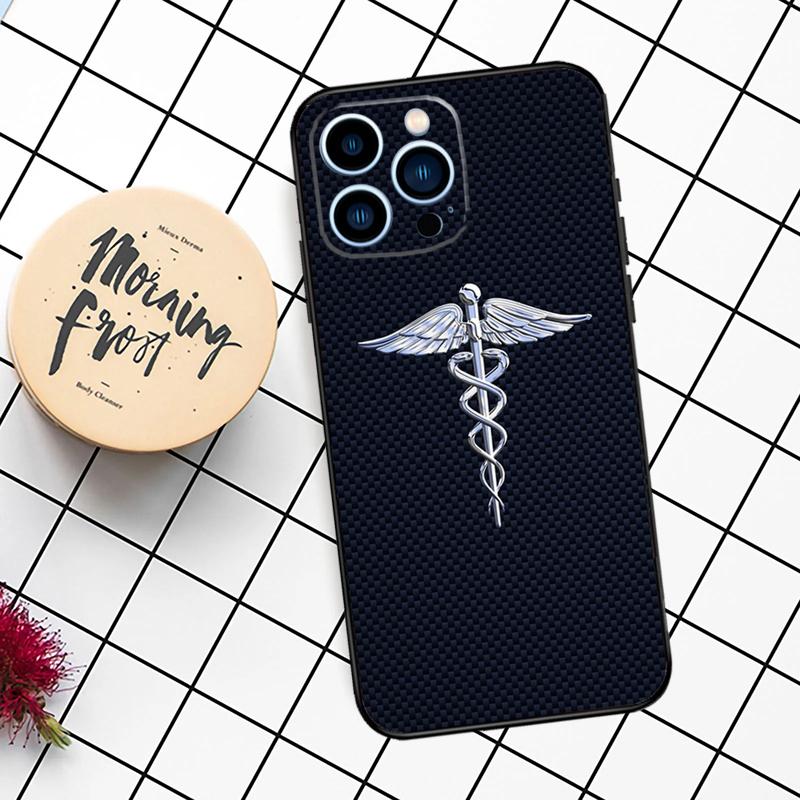 Экстренный медицинский чехол Звезда Жизни Для iPhone 16 15 14 11 12 13 Pro Max Mini X XR XS Max 7 8 16 15 Plus Чехол Funda