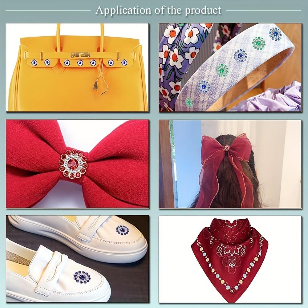 50/100/200 шт. сплава, стеклянный цветок в форме коготь, плоская задняя часть, стразы, используются для изготовления одежды, обуви, шляп, сумок