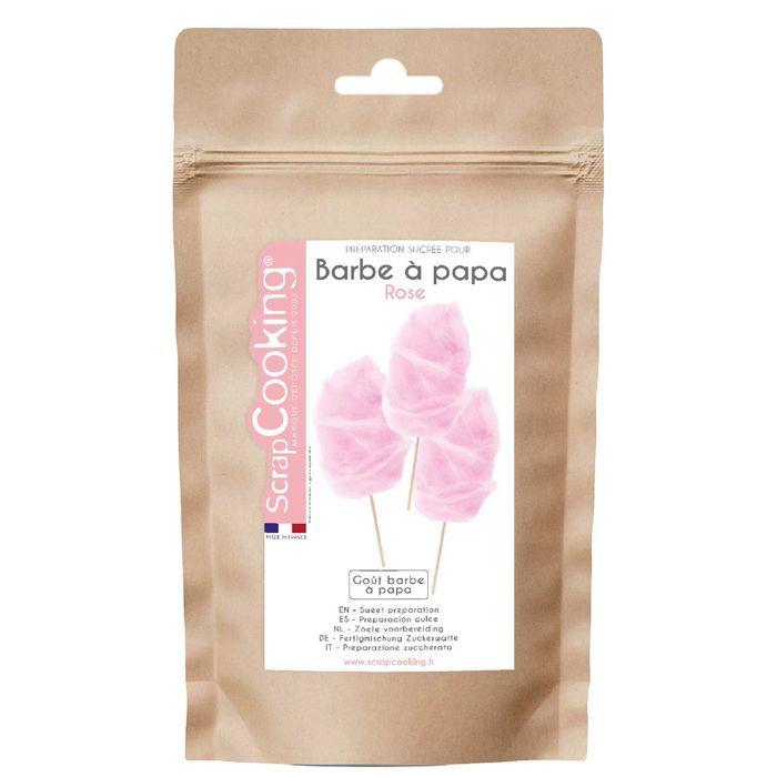 Préparation sucrée barbe à papa - SCRAPCOOKING - Rose - Goût barbe à papa - 400g