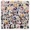 60PCS Demon Slayer Anime Character Cartoon Stickers for Decorating Mobile Phones, Planners, and Other Items - Waterproof Decorative Decals