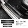 XBE2 1/4/5Pcs Carbon Fiber Leather Car Door Sill Protector Strip For Lexus Fsport GS GX IS LS LX CT LC RC LBX NX RX 350h 450h ES UX