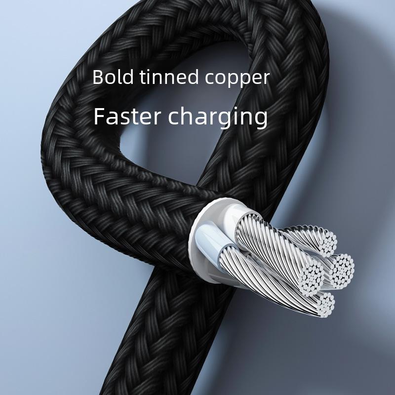 Двойной сверхбыстрый зарядный кабель 5A с двумя портами Type-C