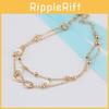 Allmatch Fashion Infinity Anklet Creative Double Cross Shape Summer Beach Travel Jewelry Bracelet