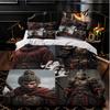 Игровой Сериал Black Myth Wukong 3D Цифровая Печать Трех peças Комплект, Популярный Трех peças Постельное Белье