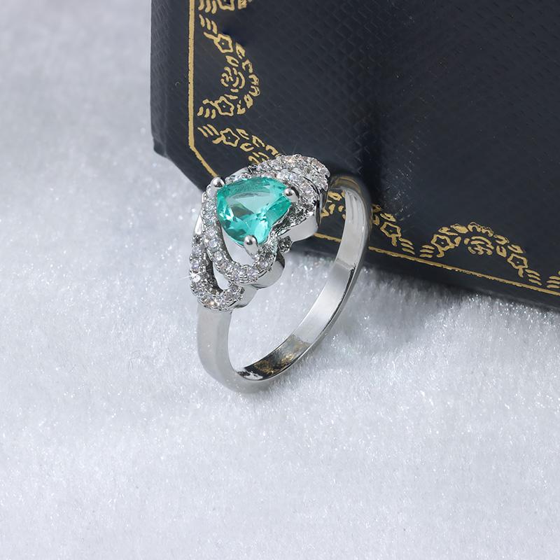 Новое хит продаж, модное, зеленое кольцо с цирконием, блестящее, AAA, для посещения банкета, свадьбы, вечеринки, мероприятия, юбилея, подарка, ювелирных изделий высокого качества