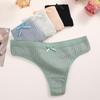 Allofme женские трусики из чистого хлопка, сексуальные стринги с низкой талией, мягкие и дышащие стринги M-3XL