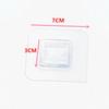 1Pcs Wall Self Adhesive Hook Transparent Wire Shelf Wall Mount Sticker Sided Fixing Patch For Kitchen Bathroom Gadget
