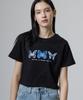 Nasttingijeubeleoldaenmi Футболка с рентгеновским изображением бабочки X-Ray Tee_Черная [Укороченная]