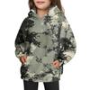Girls' Hooded Tie- Sweatshirt - Pullover Print Top