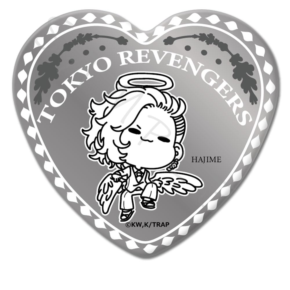 """Токийские мстители"" Хадзимэ Куи 6-е издание Значок-пуговица в форме сердца Мочо ИИ"