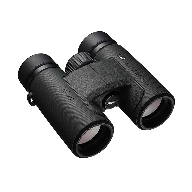Nikon PROSTAFF P7 10x30 Binoculars, 10x magnification, 30mm aperture, for bird watching, concerts, sports, and travel, Charcoal Gray