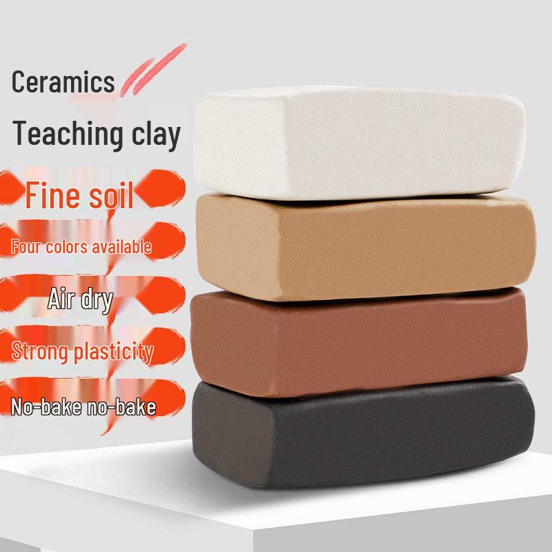 500 г Мягкая фарфоровая глина для детской лепки своими руками и ручной работы, не запекаемая высокобелая глина.