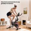QK101 Exercise Bike 4kg Flywheel Silent Belt Drive LCD Monitor Adjustable Seat & Handlebar Silent Stationary Cycling Bikes For Home
