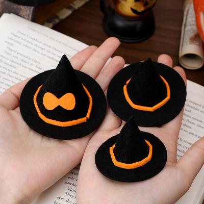 Новая не тканая шляпа ведьмы на Хэллоуин Маленькое ремесло DIY Украшения Шляпа для куклы Миниатюрная кепка Аксессуар для костюма на Хэллоуин