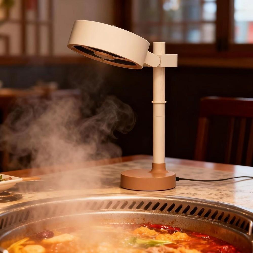 Low Noise BBQ Exhaust Extractor Adjustable Angles Cooking Fume Extractor  Hot Pot