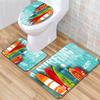 Креативный туалетный трехкомпонентный напольный коврик, ванный трехкомпонентный ковер, придверный коврик