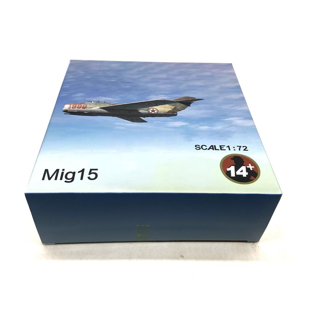 Истребитель МИГ15 Реактивный самолет ВВС России Модель с подставкой для дисплея Готовая модель из сплава Сувениры Подарки Украшение для ТВ-кабины
