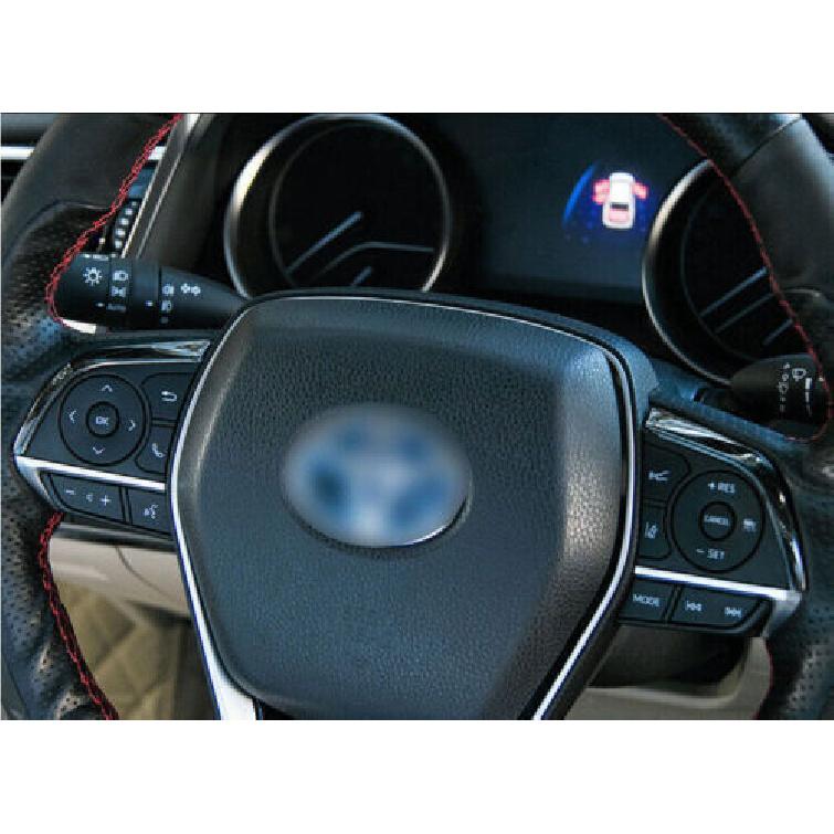 Черный 2 шт. Для Toyota Camry 2018- Накладка на кнопку рулевого колеса Титан