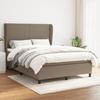 VidaXL Divan Bed with Mattress Taupe 140x200 Cm Fabric - Model 3127809