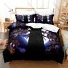 MapleStory 3Pcs Bedding Set Duvet Cover 2 Pillowcases Adele Mercedes Chibi Warrior Cartoon Graphic Breathable Dorm Bed Linen