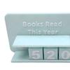 Book Read This Year Tracker Reading Book Counter Ornament Reading Target Display Number Recording Sign Shelf Desk Decoration Book Lovers Gift