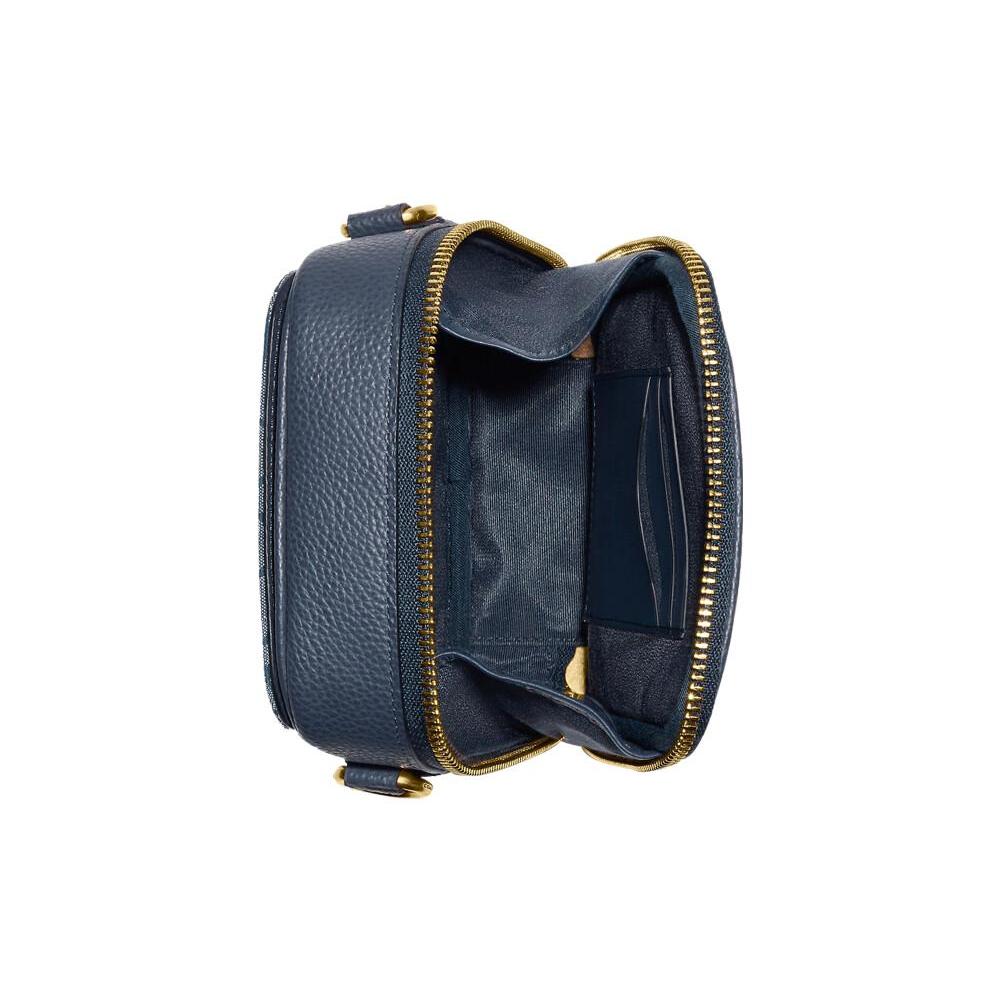 New COACH Stanton Canvas With Denim And Leather Shoulder Bag, Crossbody Bag Mini Men's C8235-B4EI