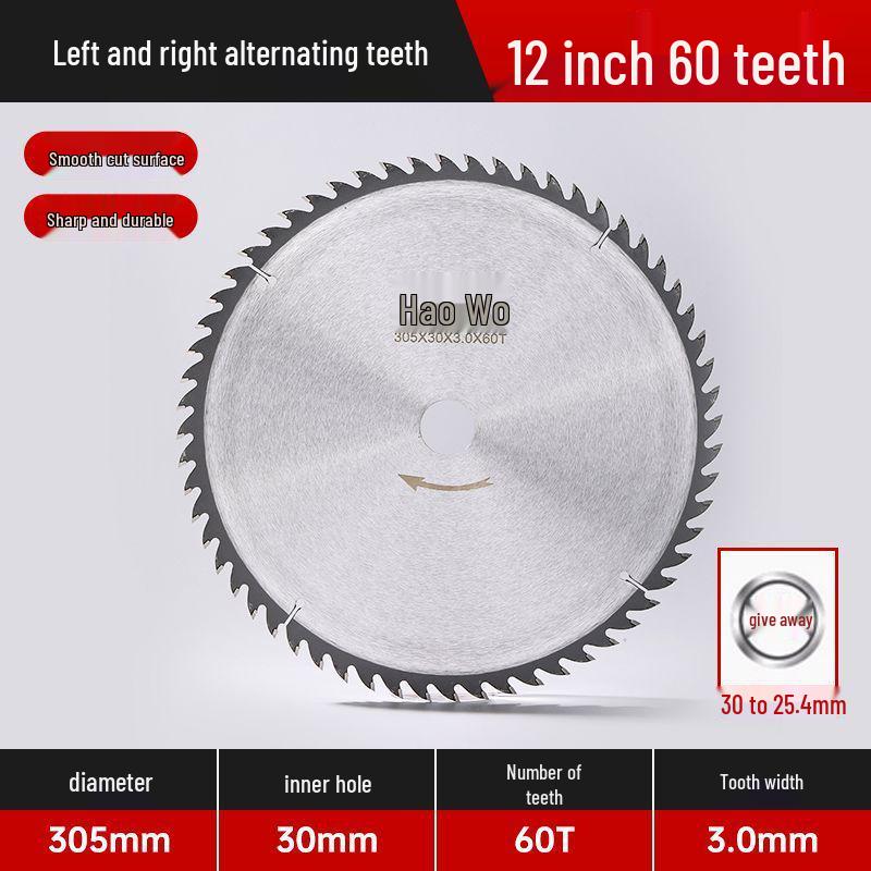 Carbide Saw Blade for Wood & Aluminum: Fits 4", 5", 7", 12" Angle Grinder Cutting Machines.