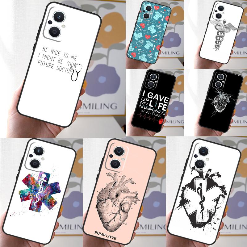 Doctor Nurse Medical Medicine Health Case For OPPO Reno 8T 4Z 5Z 11F 10 11 Pro 5 6 7 8 Lite OPPO Find X2 X3 X6 Pro X5 Lite Cover