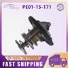 PE01-15-171 Engine Coolant Thermostat PE0115171 3599763 KL0115171A For Mazda 2012-2018 Mazda3 Mazda6 CX-5 4176181 KL01-15-171