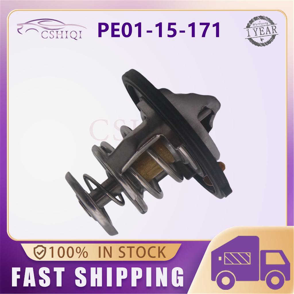 PE01-15-171 Engine Coolant Thermostat PE0115171 3599763 KL0115171A For Mazda 2012-2018 Mazda3 Mazda6 CX-5 4176181 KL01-15-171