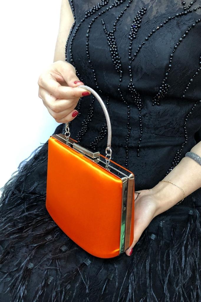 Women's Stylish and Useful Evening Dress Bag Women's Satin Black Evening Dress Clutch Portfolio Ladies Bag