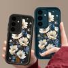 Роскошный матовый мягкий чехол из ТПУ с цветочным принтом для Samsung S25 Plus S24 FE S23 Ultra S22 A56 A36 A16 A55 A06 A05 A15 A35 A54 противоударный чехол-бампер