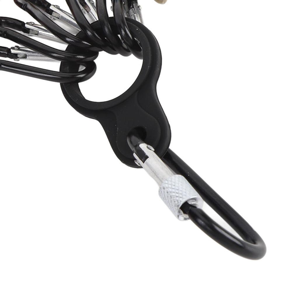6PCS with Carabiner Fishing Hook Cover Case Easy Clip Squid Jig Bait Protector  River Fishing