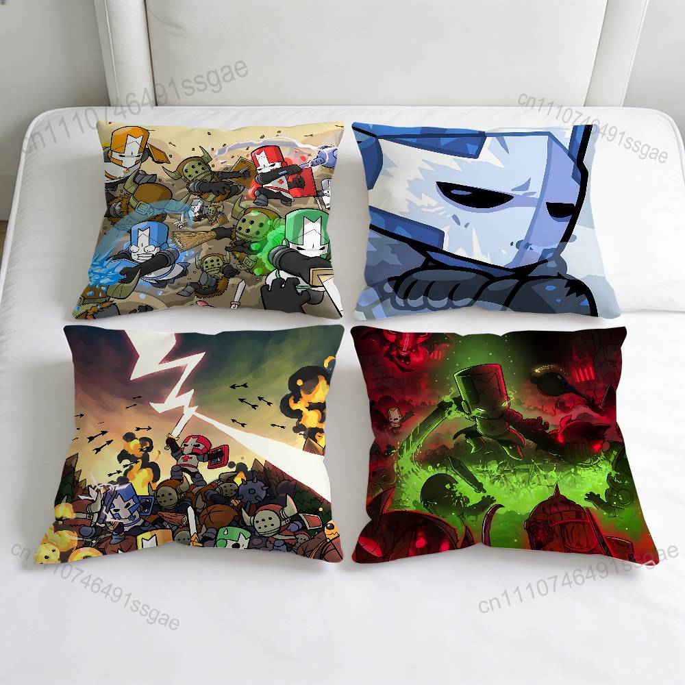 Hot Game CCastle Crashers Decorative Square Pillow Cover Modern Cushion Case for Living Room Bedroom