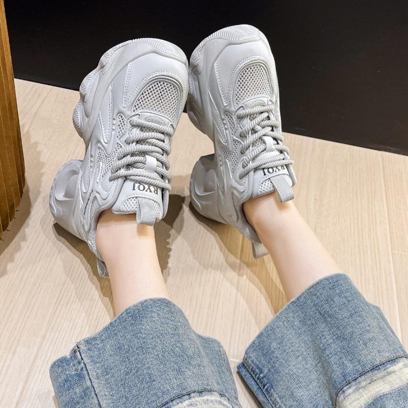 Ladies Chunky Sneakers  White Sneakers Women Platform Shoes for Woman Fashion Casual Trainers
