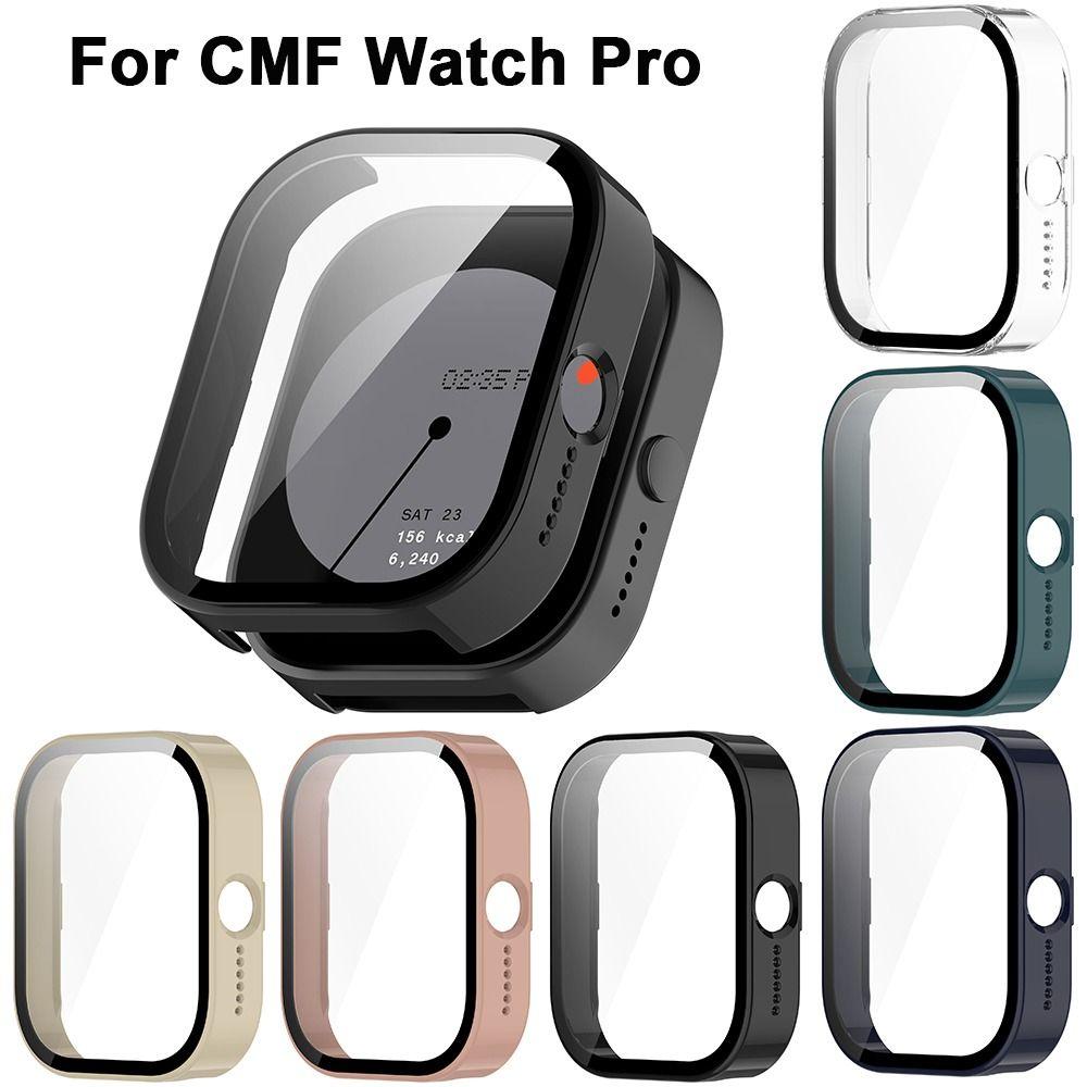 Smart Protective Case PC+Tempered Cover Shell New Screen Protector for CMF Watch Pro Smart Watch